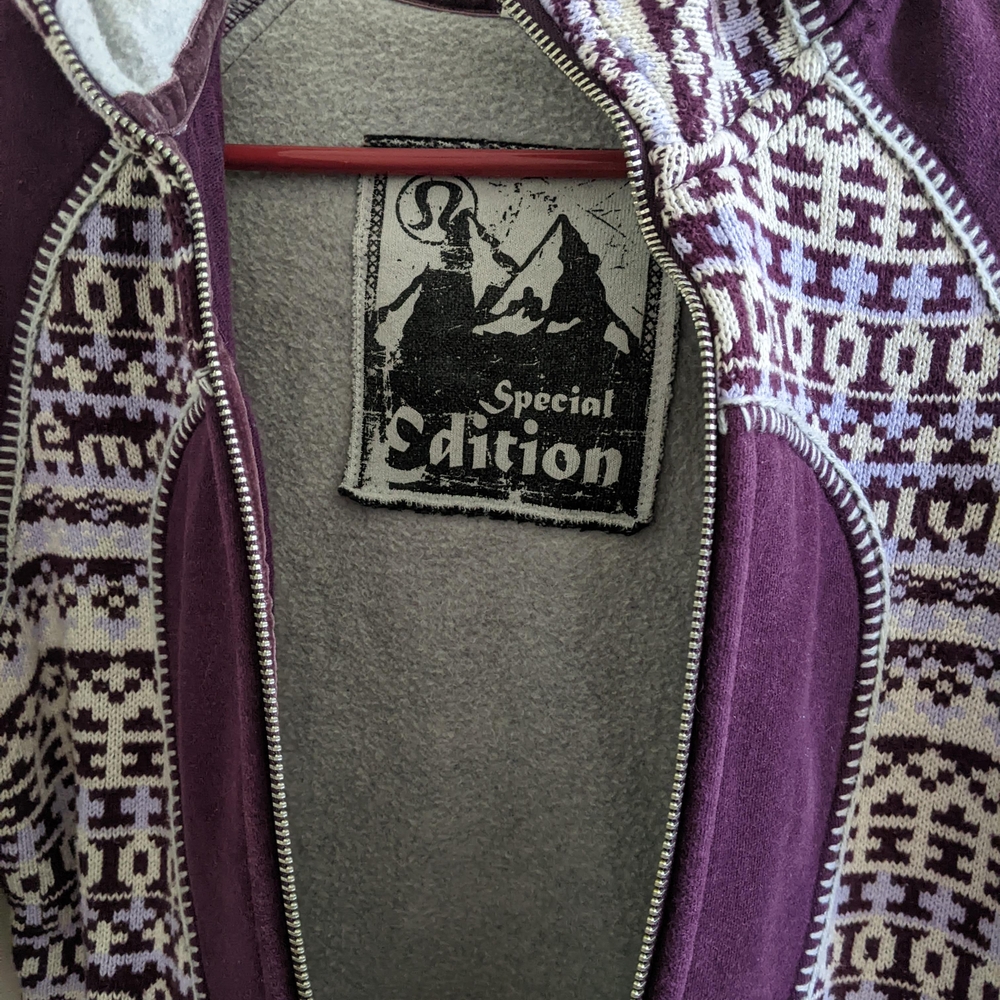 Lululemon Purple Patterned Jacket